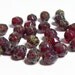 Czech Fire-Polished Glass Faceted Round - 8mm - Ruby Picasso - 20 Beads