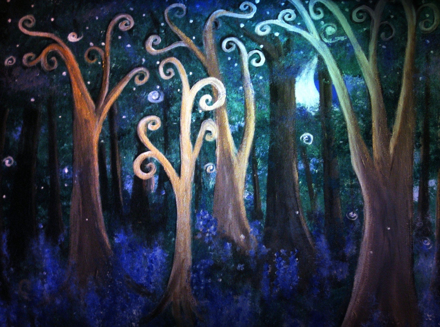 Fairy Tale Forest print image of original artwork enchanted
