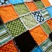 Toddler Rag Quilt, Crib Quilt - 36 x 42 Fall Play Rag Quilt, boy crib quilt, baby blanket, toddler blanket - READY TO SHIP