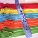 RESERVED FOR AMBER: Five 10 inch Handbag zippers - bright green, orange, aqua, yellow, red