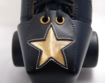 Leather Toe Guards with Gold Stars