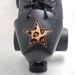DA-45 Leather Toe Guards with Leopard Print Stars