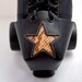 Leather Toe Guards with Faux Snakeskin Star