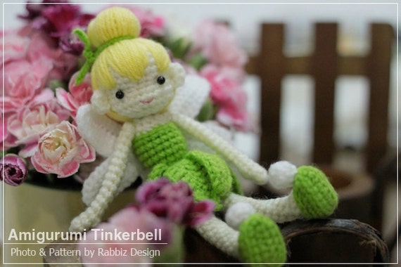 Tinkerbell Amigurumi Crochet Doll Ready to Ship