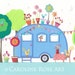 Settle - giclee art print - retro caravan