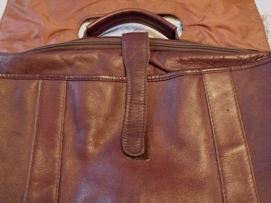 geoffrey beene leather briefcase