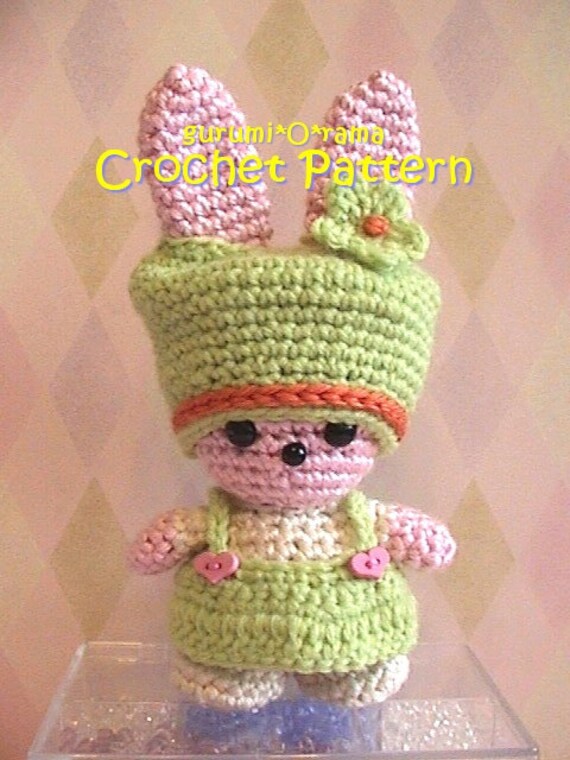 kawaii amigurumi bunny pattern crochet PDF guide Instant