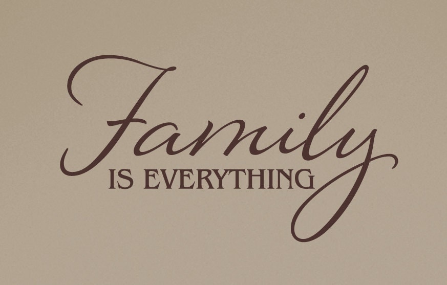 Wall Decal Family is Everything Vinyl Wall Decor Home