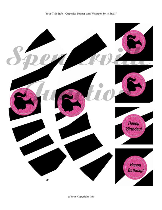 Digital Barbie Girl Cupcake Wrappers With by spencervillejunction