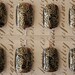 Japanese Nail Art- Medieval Tapestry (Antique Gold with Black Detail)