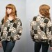 Vintage 80s OLEG CASSINI Silk Sailor Nautical Jacket (O)