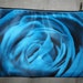 Rose Cosmetic Bag or Pencil Case 9x6 inches -Blue and Yellow Rose Photos