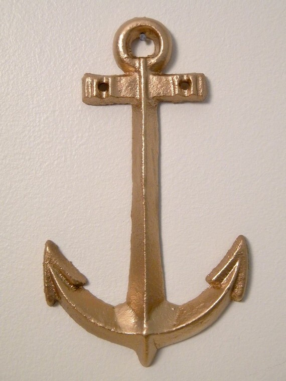 cast iron anchor wall decor large