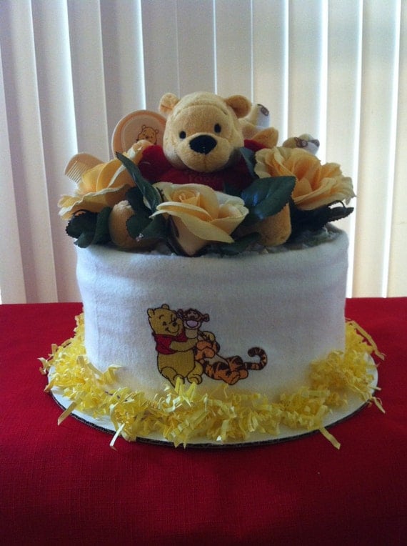 Winnie the Pooh Diaper Cake