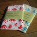 Set of 2 hand screen printed tea towels - Toadstools