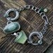 Reserved (Balance) - The Circle of Life - Imperial Jasper and Prehnite Sterling Silver Bracelet