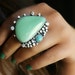 Reserved (Balance) - The Perfect Shore - Variscite and Turquoise Sterling Silver Ring