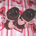 SALE Precious Sweetheart Baby Booties - 3-6 mo size - chocolate and pink - ready to ship