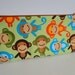 Free shipping - Zipper pencil case - Monkeys by Ann Kelle