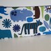 Free shipping - Zipper pencil case - 2d Zoo - Alexander Henry