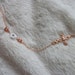 Lucky Evil Eye and Sidewas Cross Necklace Rose Gold Celebrity Inspired Jewelry