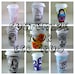 Ceramic Travel Mug Custom Painted Personalize Eco Tumbler Coffee cup with lid customize by sewZInski