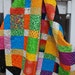 Twin Patchwork Quilt, Crazy Happy Fun, 50 by 75