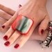 Adjustable cocktail ring- handmade bold big statement ring - FASHIONISTA - 1.8 inch
