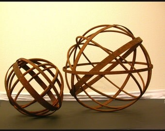 Garden Art Metal Sphere Sculpture 24" Home and Garden Decor Yard Art