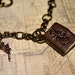 Prayer Book Journal Necklace-Handmade Miniature Vintage Leather Wearable Journal with Angel Charm