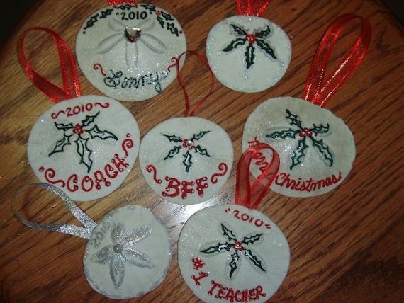 sand dollar christmas ornaments how to make