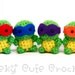 Tiny Teenage Mutant Ninja Turtles Amigurumi Crocheted Plush Set