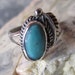 Western Sterling Silver Turquoise Ring - Size 6 1/2 - MAJOR PRICE REDUCTION