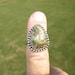 Sterling Silver Green Jasper Ring - Size 5 - MAJOR PRICE REDUCTION