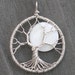 Moon Tree Sterling Silver and MOP Pendant - Custom for Peter