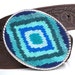 Needlepoint Turquoise Eye Belt Buckle