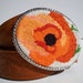 CLEARANCE Needlpoint Orange Poppy Belt Buckle