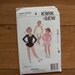 1998 Kwik Sew pattern 2733 Girls Leotards DANCE SKATE BALLET costume sz 8-10-12-14 uncut