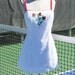 HOLD for Shirley until 07/20 - 40 Love - Vintage Tennis Dress with Red Rose Applique