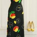 Game Over - Circa 70s - Op Art - Halter Dress - Maxi