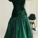 Flirt-a-licious - Circa 1980s - Emerald Green - Cocktail - Wedding - Prom
