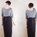 Vintage Black Maxi Skirt - M/L