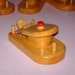 Wooden Toy Paddle Tug Boat Bath Fun