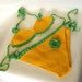 Baby girl crocheted yellow and green bikini