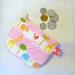 Mini Fabric Coin Purse Zoo ANIMALS Zipper Change Purse Handmade Elephant Giraffe Bird Hippo