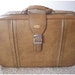 RESERVED for Erin Potter ......handsome vintage Flying Time Suitcase ..... steam punk travel case mens brown .. Mad Max SALE