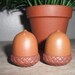 acorn salt and pepper shakers ... vintage