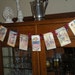 4TH July banner with vintage images and German glitter