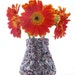 flower vase - made from recycled magazines, home decor, recycled magazines, paper, colorful, unique, unique gift, small vase, flower vase