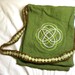 Green Celtic Shoulder Bag with Tabletwoven Strap